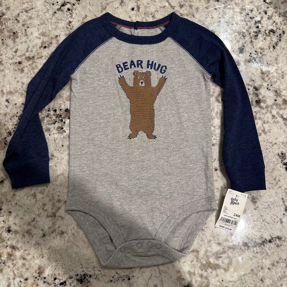 *BRAND NEW/TAGS ON* baby B'gosh 24M Bear Hug Onesie